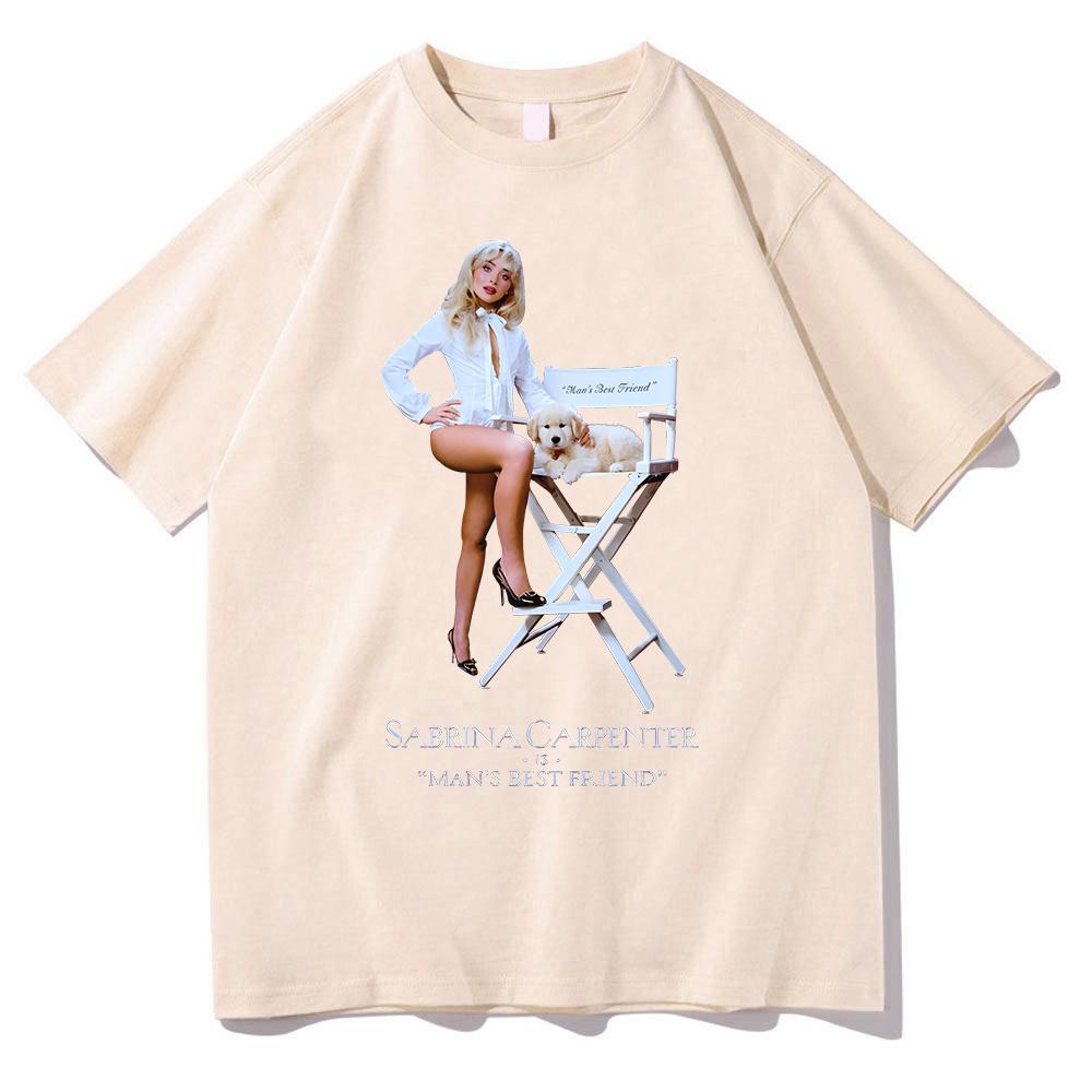 Sabrina Carpenter Best Friend Tshirt Unisex Summer Female Y2k Clothing Unisex Cotton Harajuku Fashion Casual Streetwear Tees Tops