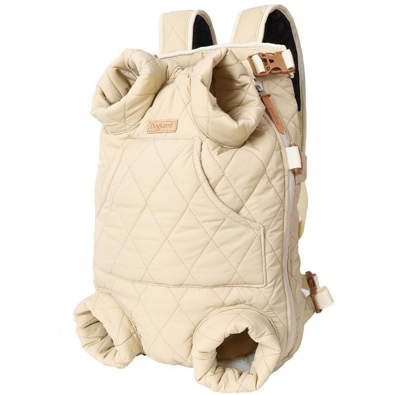 Зимний рюкзак для собаки и кошки, утолщенный, теплый, Hands Free, портативный, для путешествий, переноска для маленьких собак, ветрозащитная, безопасная сумка для питомца