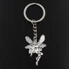 Модный брелок 42x29 мм, бабочка, фея, ангел, серебряный цвет, подвески, сделай сам, мужские ювелирные изделия, автомобильный брелок, кольцо, держатель, сувенир для подарка