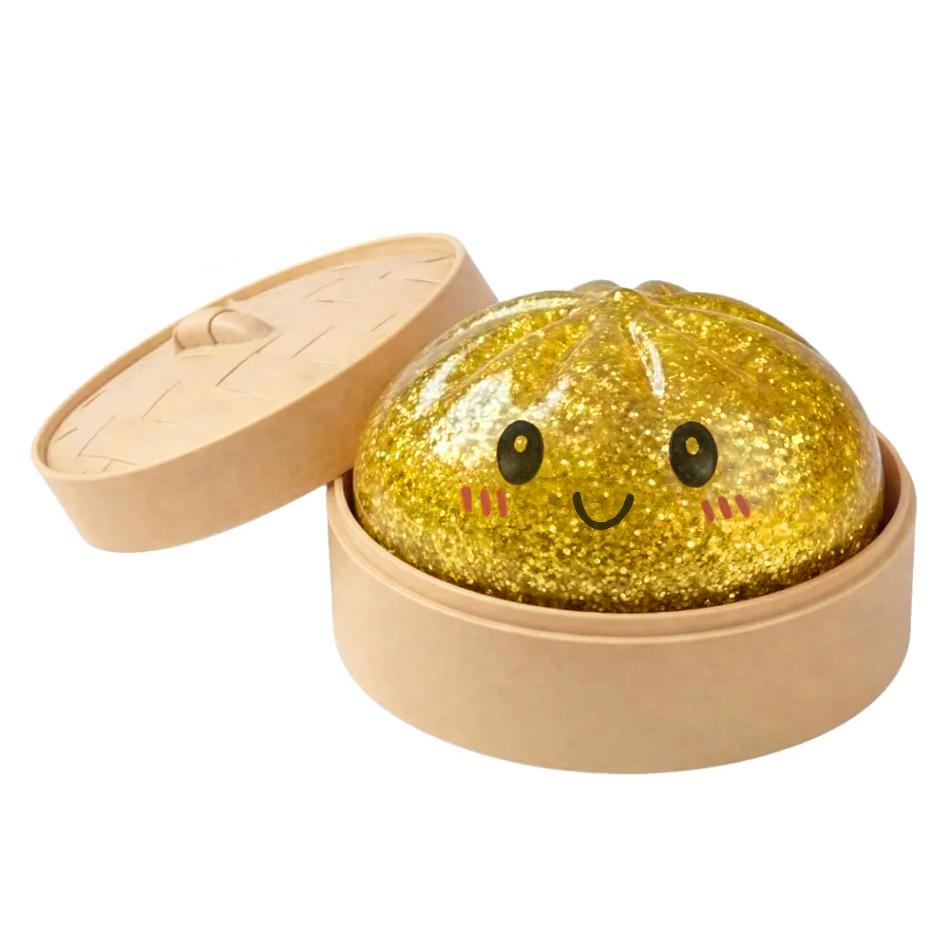 Glitter Dumpling Dumpling Squeeze Toy Stress Relief Slow Rising Sensory Fidget for Anxiety Gifts Relaxing Gifts