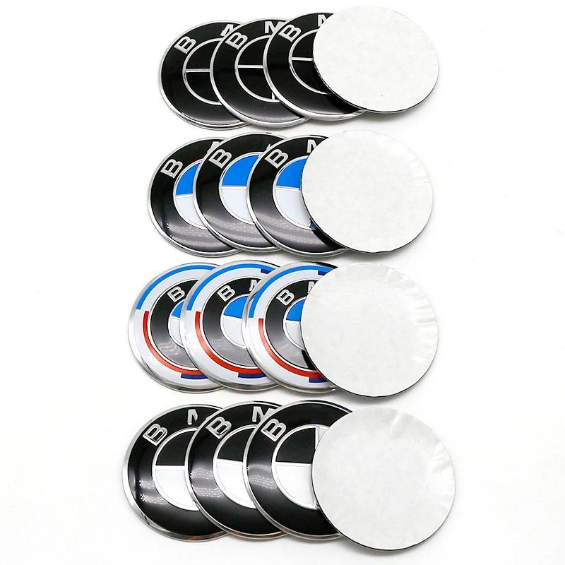 Car Steering wheel decals Wheel hub caps Cover Motorcycles Metal emblem For BMW F07 F90 F10 F11 F18 G30 G31 E60 E61 accessories