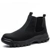 Мужская защитная обувь Водонепроницаемые ботинки Стальной подносок Рабочие ботинки Неразрушимые мужские ботинки Защита от ударов и проколов Обувь больших размеров 48