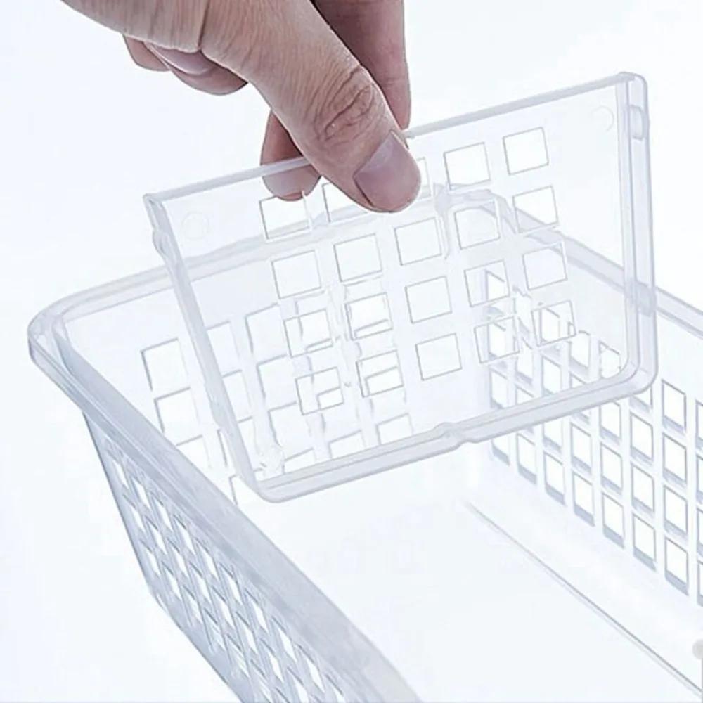 Plastic Fridge Storage Box Transparent Refrigerator Organizer Kitchen Portable