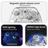 K10 Gaming Controller With Charging Dock RGB Wireless Gamepad Hall Effect Joystick Trigger For Nintend Switch/PC/Phone(Golden)