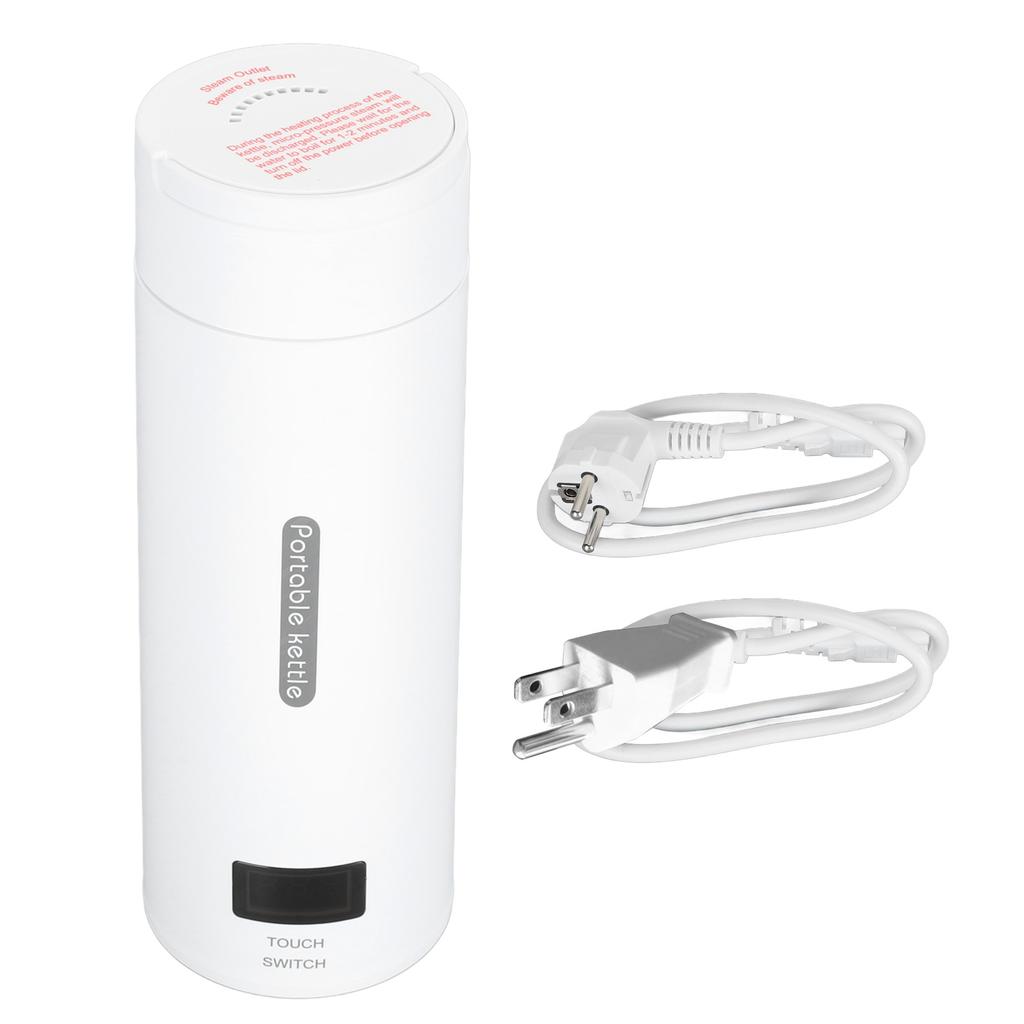 Portable Electric Kettle Stainless Steel Milk Coffee Tea Water Boiler Multifunction for Car Travel 5