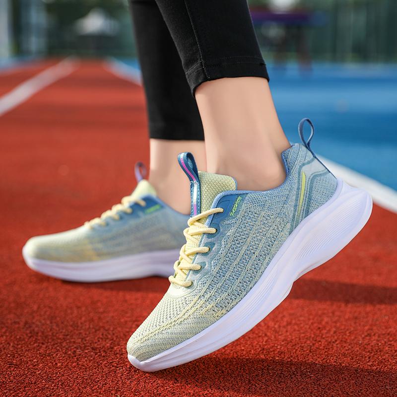 Спортивные женские кроссовки для бега, весна, новые, толстая подошва, легкие, походные, удобные, для фитнеса, тенниса для женщин