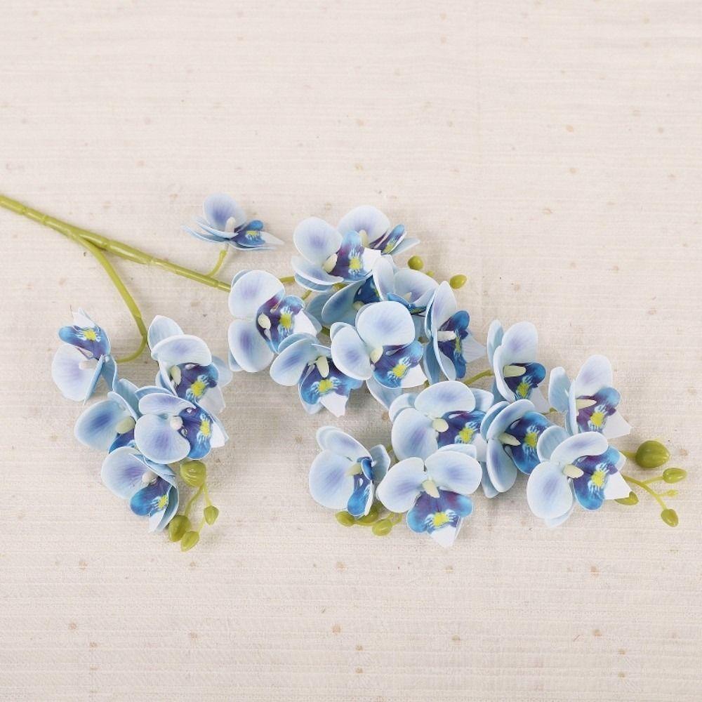 21 Heads Artificial Phalaenopsis Branches Real Touch Fake Mini Flowers  Balcony Decor