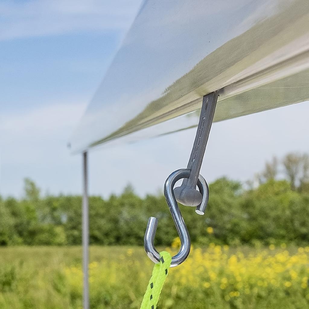4/8/12/16Pcs S-Shaped Camping Awning Hooks Clips RV Tent Hangers Light Hangers For Caravan Camper Hooks Accessories Outdoor Supplies
