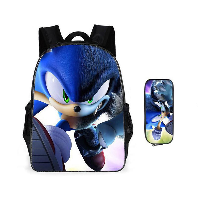 Мультяшный рюкзак с принтом, детская школьная сумка, студенческий пенал