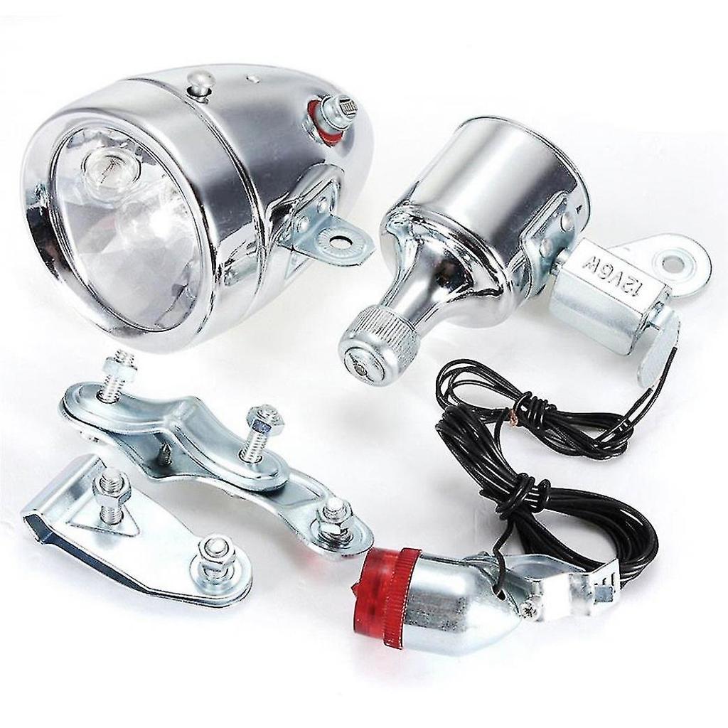 Cycling Dynamo Powered Headlight And Bike Tail Light Bike Light Set