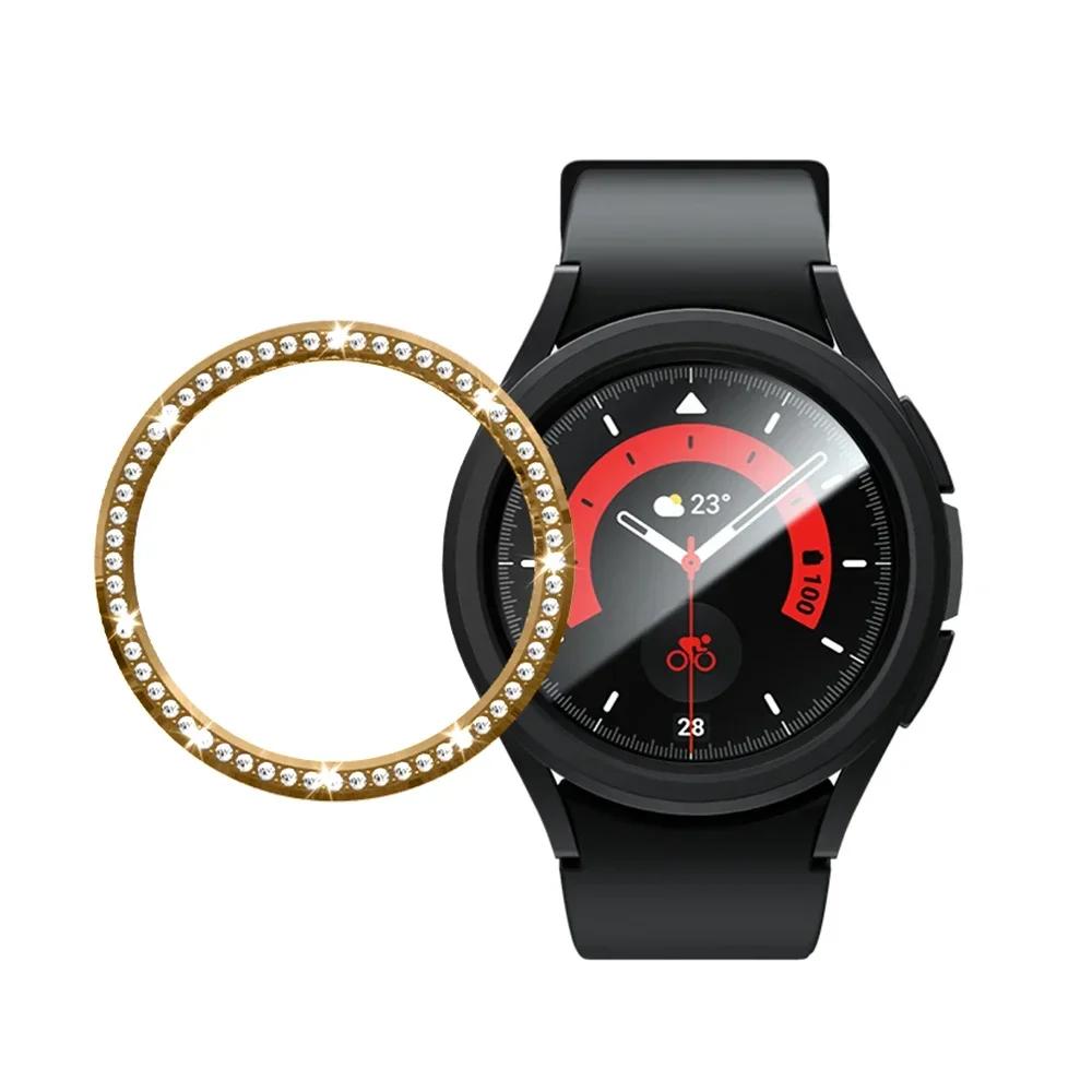 Алмазный Безель для Samsung Galaxy Watch 6 43мм 47мм Алмазное Украшение Защитная Накладка для Galaxy Watch6