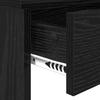 Makeup Table with Mirror Black Oak Look 96 x 39 x 142 cm