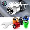 CDR4   4PCS Car Badge Wheel Tires Valve Caps Metal Tyre Dust Covers For Mercedes Benz Amg W204 W213 W205 W211 W212 W176 W205 W203