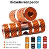 2Pcs Aluminum Alloy Bike Pegs Foot Pedals Backseat Stands Foot Rest Anti-Slip Stunt Pedal for BMX Mountain Road Bicycle Cycling Accessories