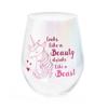 Aurora Stemless Wine Glass (Beauty & Beast)