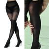 Elegant Over The Knee Black Tights for Women with Shaping Effect Mock Thigh High Look Pantyhose for Dresses or Skirts
