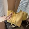 Silk Scarf One Shoulder Bag Korean Style Women Handbag Underarm Bag Tote Bag  Shopping