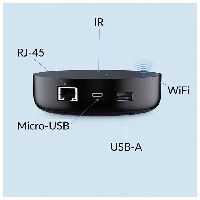 Hub Smart Home - Aqara - M2 - Noir - Zigbee - Connectivité WiFi/Ethernet