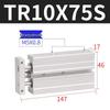 Пневмоцилиндр AirTac с двумя штоками TR10X10 до 30X100-S