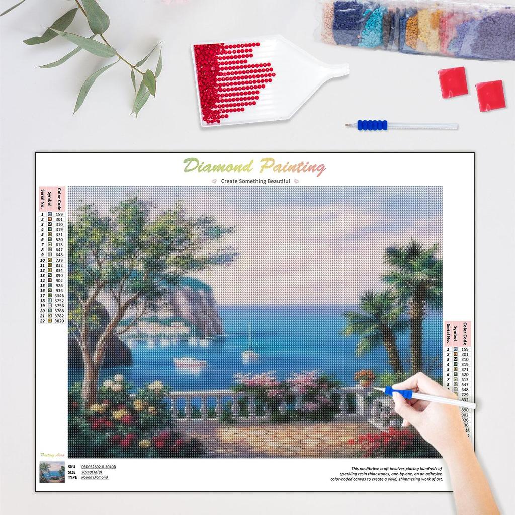 5D DIY алмазная живопись Пейзаж Мозаика Вышивка крестиком картина стразами украшение дома 30x40 см/12x16 дюймов