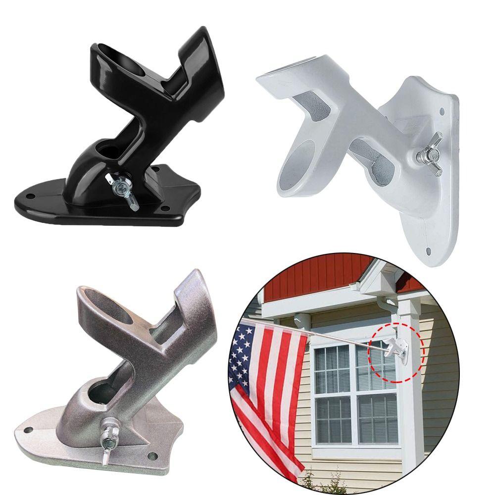 Adjustable Flagpole Base Wall-mounted Flagpole Bracket Accessories Windsock Pole Holder Flag Pole