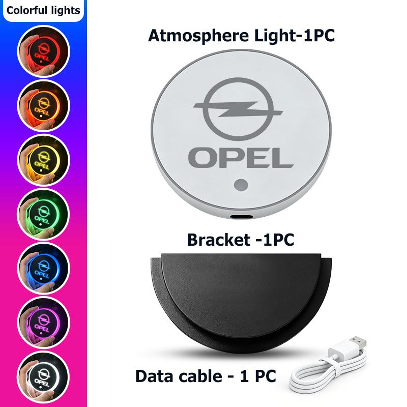 Car Triangle Window Atmosphere Light USB Wireless LED Decoration Light For Opel Corsa Mokka Astra Cascada Adam Insignia Meriva
