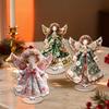 360 Degree Spinning Table Decor Christmas Gingerbread Cupcake Rotating Acrylic Desktop Ornament, 2D Flat Rotatable Decorative Stand Plaque with