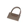 New LONGCHAMP Le Pliage Club Nylon Fabric Long Handle Shoulder Bag Trumpets Women's Brown 2605619P18