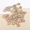 10Pcs Fashion Colorful Crystal Butterfly Pendant Shiny Zircon Charms For Korean Women Necklace Choker Jewelry Accessories Wholes