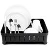 Drainer for dishes, cutlery, plates, cups, standing kitchen black
