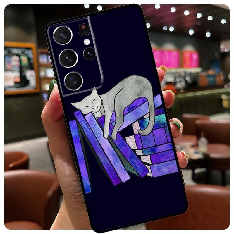 Мультяшный Милый Кошачий Чехол Для Samsung Galaxy S23 S22 Ultra S9 S10 Note 10 Plus Note 20 S21 Ultra S20 FE Телефонный Чехол