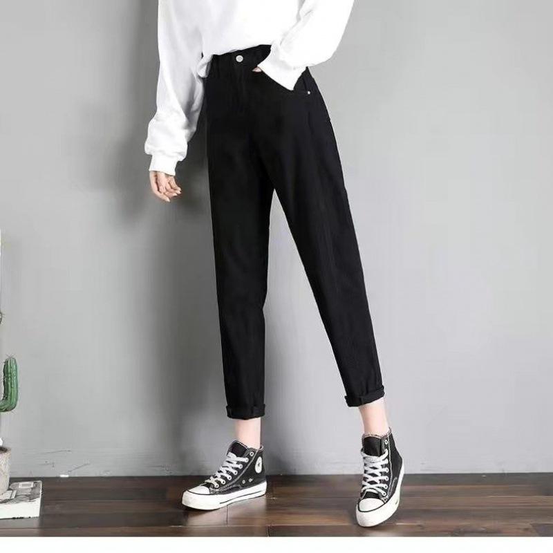 Женские джинсы свободного кроя с высокой талией, осень 2023 г., белые шаровары