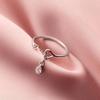 Women Fashion Gifts Love Heart Rings Raindrop / Waterdrop Ring for Women Vintage Wedding Rings Femme Wholesale Accessory
