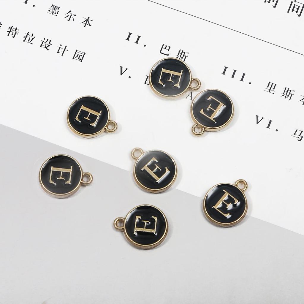 10 шт., металлическая эмаль, английские буквы, подвески, подвеска для самостоятельного изготовления ювелирных изделий, ожерелье, браслет, аксессуары