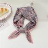 70 см мятый шарф платок с принтом квадратные шарфы женские DIY повязка для волос лента платок банданы повязка на голову шейные платки