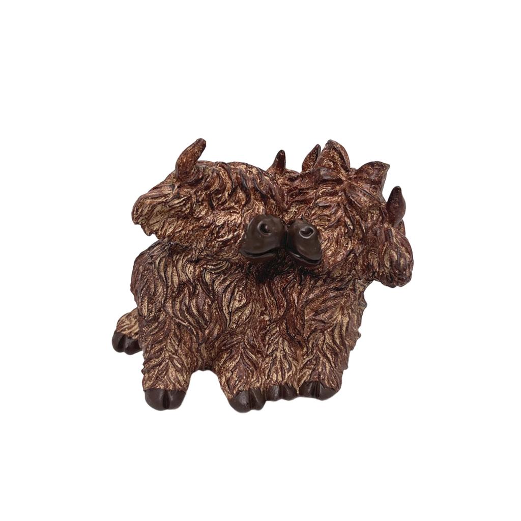 Фигурка коровы из смолы, Украшение для теленка, Декор для дома, Создающий праздничную атмосферу, Поделка