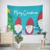 Рождественский новогодний узор с оленьими санями, гобелен для гостиной, дивана, салона автомобиля, декоративный гобелен