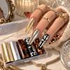 Laser Nail Stickers Black White Nail Decals Fashion Manicure Decals  Manicure DIY