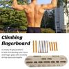 Rock Climbing Hangboard Wooden Hand Grip Finger Forearm Strengthener Trainer Pull Up Bar Hanging Fingerboard Climbers Athletes Gift