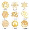 Making Material Flower Life Pattern Art Crafts Energy Sticker for Making Mould Sacred Geometric Sticker Metal Copper Sticker
