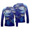 2024 Men's Fishing Shirts 3D Pinting Fishing Apparel Breathable T-Shirt Long Sleeve Outdoor Sports Crewneck Fishing Shirt 6XL