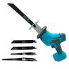 MAKITA Compatible MAKITA Compatible Rechargeable Reciprocating Saw Electric Saw with 4 Blades Wood Metal Small Cordless Power Tool Compatible Product