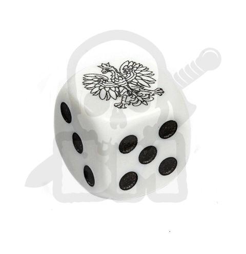 Bm16edw 16 mm eagle spot dice white