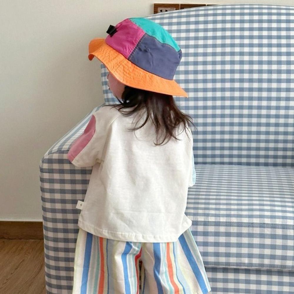Quick-dry Sunscreen Hat Summer Fisherman Caps New Children Bucket Cap 3-7 Years