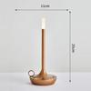 Table Lamp for Bedroom Rechargeable Wireless Touch Control Camping Candle Creative Lamp Rechargeable USB-C Deskbar Table