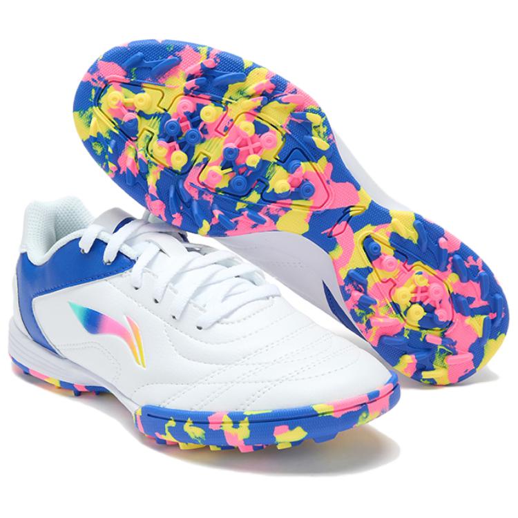 Футбольные бутсы Li Ning Унисекс Низкие Синий/Желтый/Розовый YSTU057-4