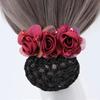 Professional Female Flower Net Pocket Headdress Flower Hotel Bank Female Top Clip Hair Accessories High-End Barrettes Mother