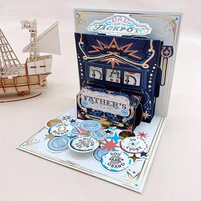 1 шт. Pop Up открытка ко Дню отца - 3D Pop Up открытка ко Дню отца для папы