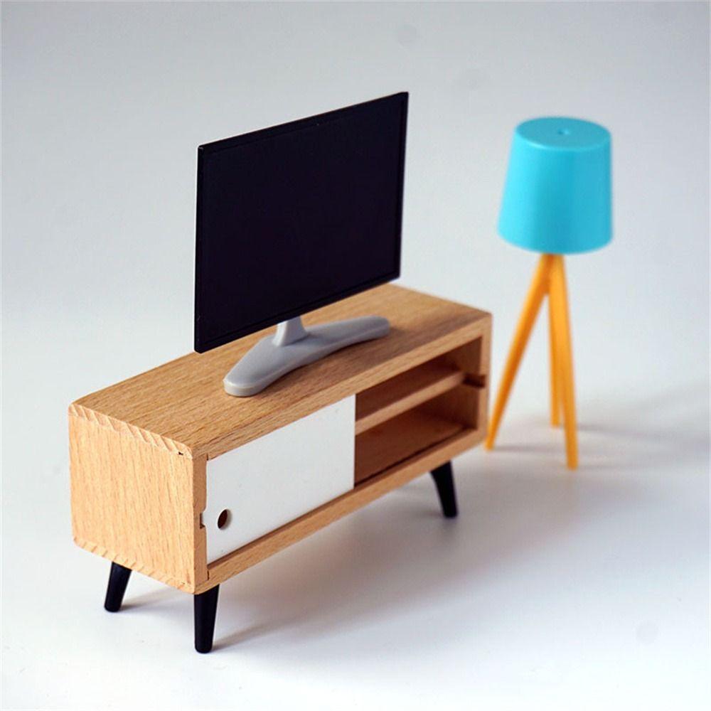 Couch Bed TV set Mini Furniture Simulation Furniture Miniature Furniture Doll House Furniture