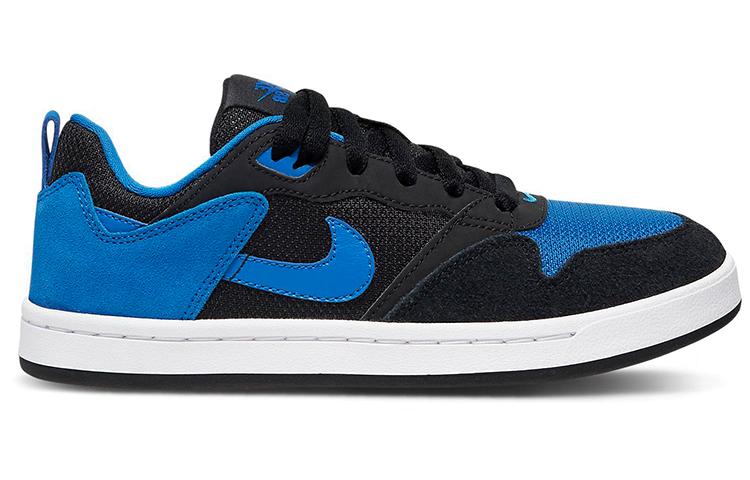 Nike SB Alleyoop Удобная амортизация Низкие Детские Скейтбордические Кроссовки Черный Синий Подростки CJ0883-004
